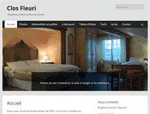 Tablet Screenshot of clos-fleuri.net